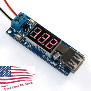 2 in 1 4.5V-40V Voltmeter & 5V USB Charger Step-Down Buck Power Converter Module - Picture 1 of 5