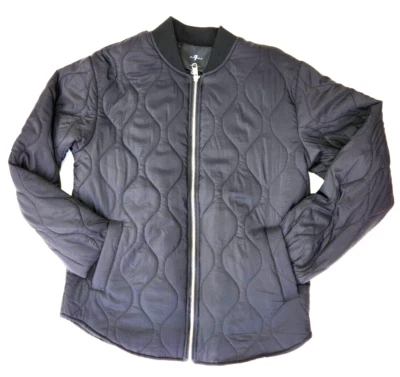 7 for all humanity Hombre Cremallera Completa Acolchada Chaqueta Ligera Negra Nueva M Foto 1 de 4