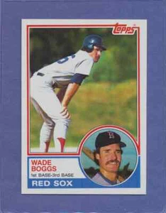 1983 Topps Wade Boggs #498 HOF RC Boston Red Sox Rookie MINT CENTERED - Picture 1 of 2