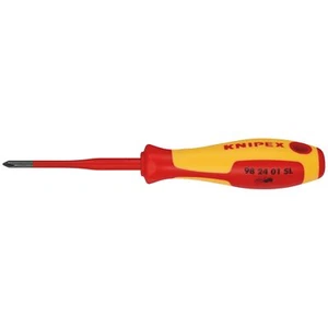 KNIPEX SL VDE Insulated Phillips Screwdriver PH1 x 80mm Slim 98 24 01 - Picture 1 of 1