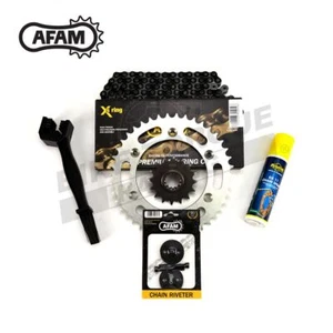 AFAM Recommended Black Chain & Sprocket Kit fits Beta 200 RR Enduro 2019-2022 - Picture 1 of 2