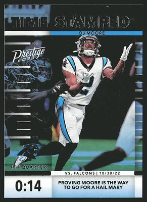2023 Panini Prestige #TS-10 DJ Moore Time Stamped - Image 1 of 2