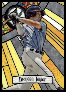 2023 Bowman Draft BRAYDEN TAYLOR BOWMAN GLASS INSERT BGA-9 RAYS - Picture 1 of 2