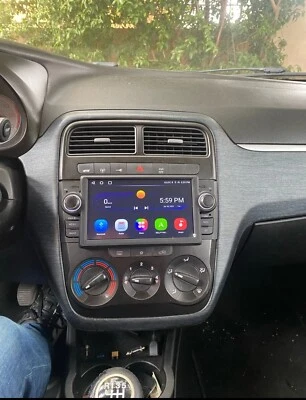 Autoradio 2DIN Android 12 7" GPS CarPlay BT USB Fiat Grande Punto 2005-2018 - Immagine 1 di 4