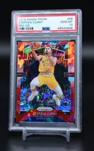 2019-20 Panini Red Ice Prizm #98 Stephen Curry Warriors PSA 10 Gem Mint - Picture 1 of 2
