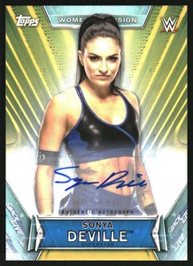 2019 Topps WWE Women's Division Autographs Gold #ASD Sonya Deville Auto /10