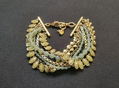 Lucky Brand Brass Plate Mosaic Acrylic Bracelet - Image 1 of 4