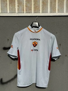 AS Roma Away Jersey Vintage Rare 2003/04 Diadora Soccer Men's Size Small - Picture 1 of 9
