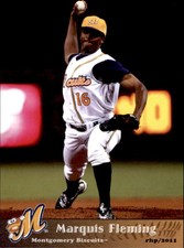 2011 Montgomery Biscuits Grandstand #12 Marquis Fleming Oakland California Card