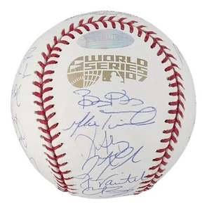 2007 Boston Red Sox World Series Champs Team Signed W.S. Baseball PSA DNA COA - Picture 1 of 7