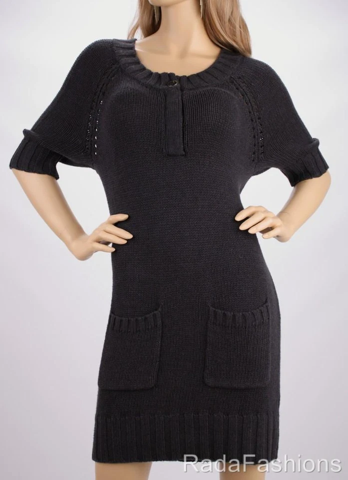 Guess By MARCIANO Camelia Cable Knit Winter Tunic Pocket Sweater Dress NWT - Изображение 1 из 1