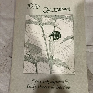 Emily Dusser de Barenbe Pen And Ink Sketches 1976 Calendar - Picture 1 of 2