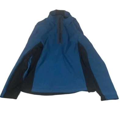 Lululemon Athletica Chillstop Sweatshirt Men's  Blue 1/2 zip Pullover Medium - Image 1 of 4