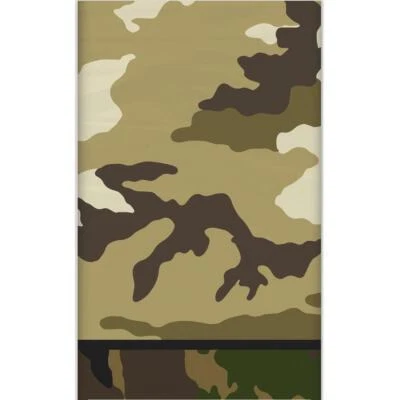 UNIQUE PARTY Camouflage Table Cover Army Birthday Party Plastic Tablecloth Tablecover