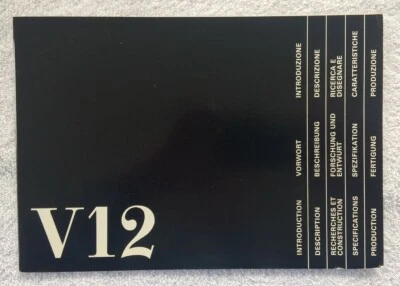 Jaguar V-12 brochure/specifications--German, French & Italian text (no english) Foto 1 de 4