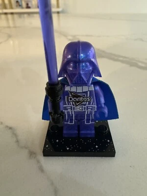 Custom Printed Blue Glitter Lego Doritos Darth Vader - BrickLuv Custom - Image 1 of 4