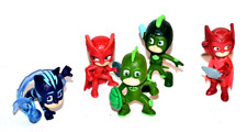 PJ Masks PVC Toy Figures Cake Toppers Gekko  Cat Boy owlette 5pc lot