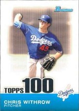 2010 Bowman Topps 100 Prospects #TP36 Chris Withrow Dodgers NM-MT 