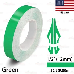 1/2" Vinyl Pinstriping Pin Stripe Car Body Styling Tape Decal Sticker 12mm GREEN - Picture 1 of 12
