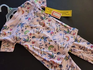 Toddler Girls 2 Piece Unicorn Rainbows Pajama Set Select Your Size Pink - Picture 1 of 2
