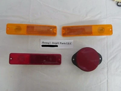 FITS JEEP SIDE MARKER LAMP KIT  INCLUDING SPARE TIRE LAMP 1970 - 1983 CJ5 CJ6   - Image 1 of 4