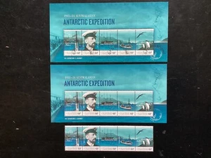 A.A.T 2011 Australasian Antarctic Expedition 2x M/S mnh+ vfu 1 x set mnh (B393) - Picture 1 of 2