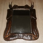 Wandspiegel Lucifer Wall Mirror Holz/Handgearbeitet Echtholz Sammlerstück 👌