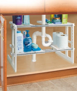 IdeaWorks Under Sink Shelves Adjustable unit Storage Space in Wasted areas  - Picture 1 of 6