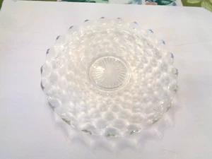 FOSTORIA AMERICAN LARGE 13-1/2" SERVING PLATTER UPTURNED ENDS - Picture 1 of 2