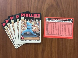 1986 Topps Tiffany Set (15) Jerry Koosman #505 cartas LOTE PHILLIES **COMO NUEVO ** - Imagen 1 de 1