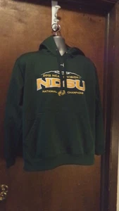 NDSU Bison ND Football Green Hoodie 2012 NCAA Division 1 UA Medium - Picture 1 of 4