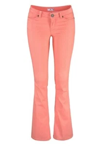 Ajc Women's Jeans Flared Bootcut Pants Chino Stretch - Picture 1 of 4