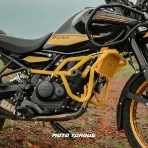 Fit For Royal Enfield New Himalayan 450 "Crash Engine Guard, Yellow" - Picture 1 of 1