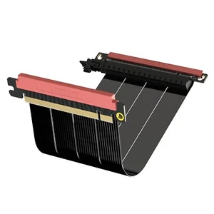 LINKUP - AVA5 PCIE 5.0 X16 128GB/s Riser Cable Dual Reverse Black 14cm - SSUPD - Afbeelding 1 van 3