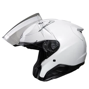 HJC Rpha 31 Jet-Helm pearl weiss mit Sonnenblende 60/61-XL Roller Motorrad Somme - Picture 1 of 6