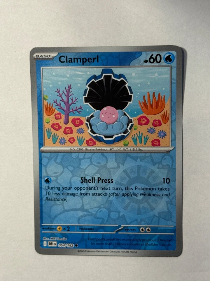 Clamperl 054/182 Sv10: Destined Rivals Reverse Holo - Image 1 of 1