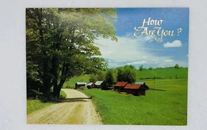 Tarjeta Sunshine Get Well "Good Health Be On It's Way" Barn Farm Nature Town P4 - Imagen 1 de 3