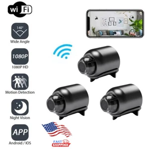 3pcs Safety Security Surveillance Mini Camera 1080p HD Wifi Home Monitor Night - Picture 1 of 18