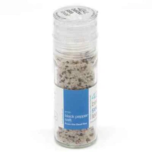 Black Pepper Gourmet Salt From The Dead Sea 3.87oz / 110 grams - Picture 1 of 3