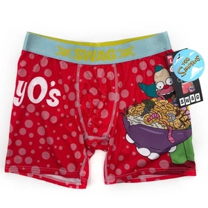 Calzoncillos boxer botín de Los Simpson para hombre ropa interior grande Krusty el payaso rojo cereal - Imagen 1 de 8
