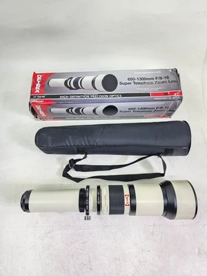 Opteka 650-1300mm Telephoto Zoom Lens for Nikon D610 D600 D500 W/ Carrying Case - Image 1 of 4