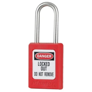 MASTER LOCK S33RED Lockout Padlock,KD,Red,1-13/16"H 6MCT9 - Picture 1 of 1