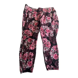 Lane Bryant LIVI Leggings Workout Damen 22/24 rosa rot Blumen Gym Yoga - Bild 1 von 4