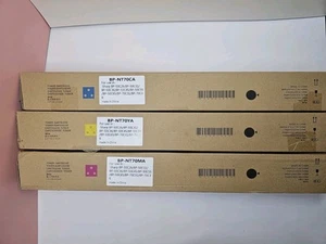 New Sharp BP-NT70 Toner Cartridges Set CMY Sharp BP-50C26 BP-50C31 BP-50C36 - Afbeelding 1 van 2