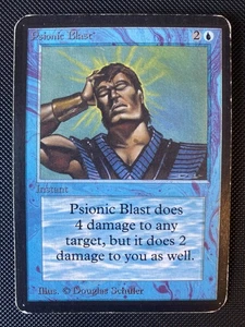 English - MTG Psionic Blast - HP - Limited Edition Alpha - Picture 1 of 3