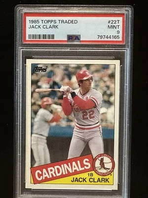 Topps Traded 1985 - #22 Jack Clark - Cardinals - PSA 9 pop 4 solo 4 superior Foto 1 de 2