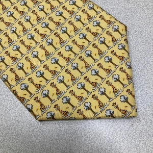 Salvatore Ferragamo Corbata por todas partes patrón Jirafa auténtica hecha... - Imagen 1 de 9