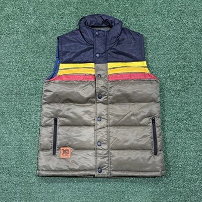 Chaleco acolchado con cremallera Yo Colorado para hombre bloque de color talla mediana Foto 1 de 4