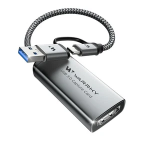 Video Capture Card, USB 3.0 HDMI Capture Card 1080P 60FPS with Type-C Adapter... - Picture 1 of 7