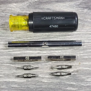 Craftsman 10 in 1 Screwdriver Quick Change 47480 Philips Flat Slotted Torx Squar - Picture 1 of 19